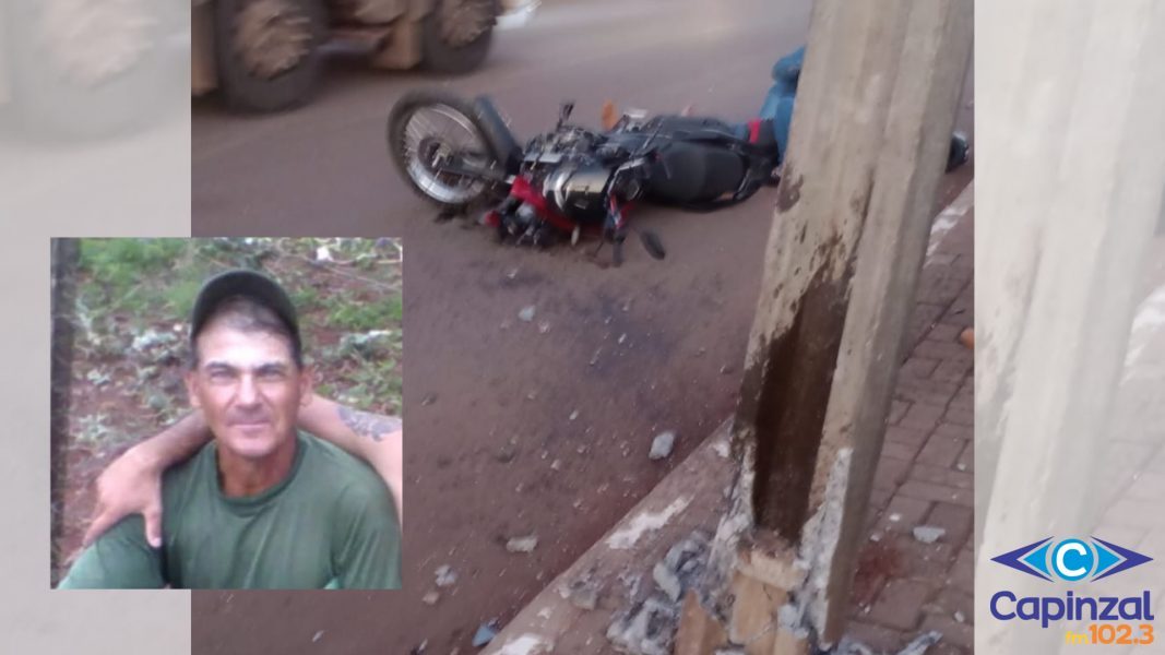 Idoso não resiste aos ferimentos e morre após colidir moto contra poste em Zortéa