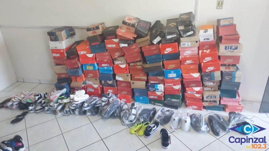 PMRv apreende mais de 140 pares de calçados com indícios de contrabando em Ibicaré