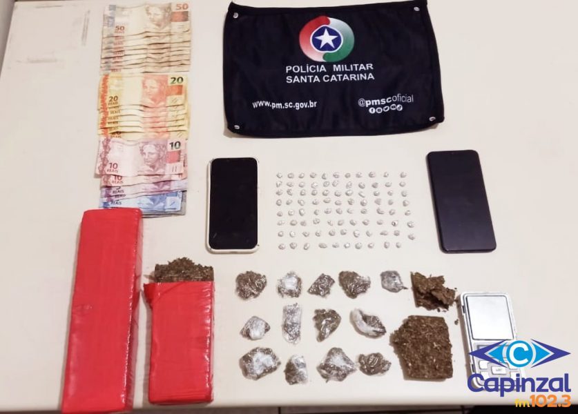 Polícia Militar apreende drogas em Fraiburgo
