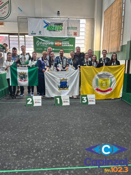 Jovens capinzalenses conquistam resultados importantes na bocha feminino nos Joguinhos Abertos de Santa Catarina