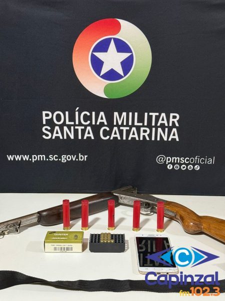 Homem condenado por furto é preso com arma e munições de uso restrito em Irani