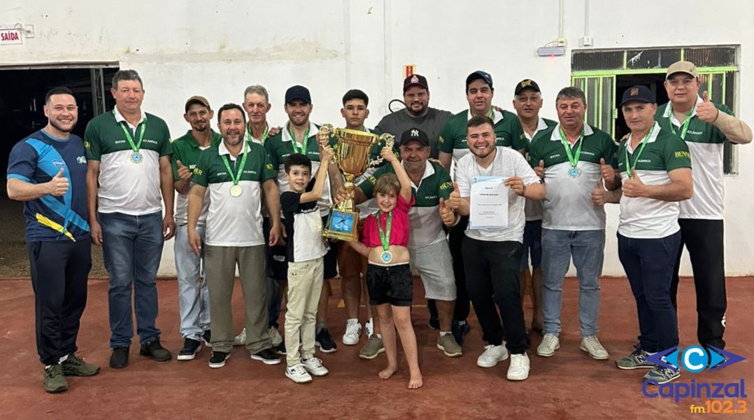 Atlântico de Capitel Santo Antônio conquista o Campeonato Municipal de Bocha de Capinzal