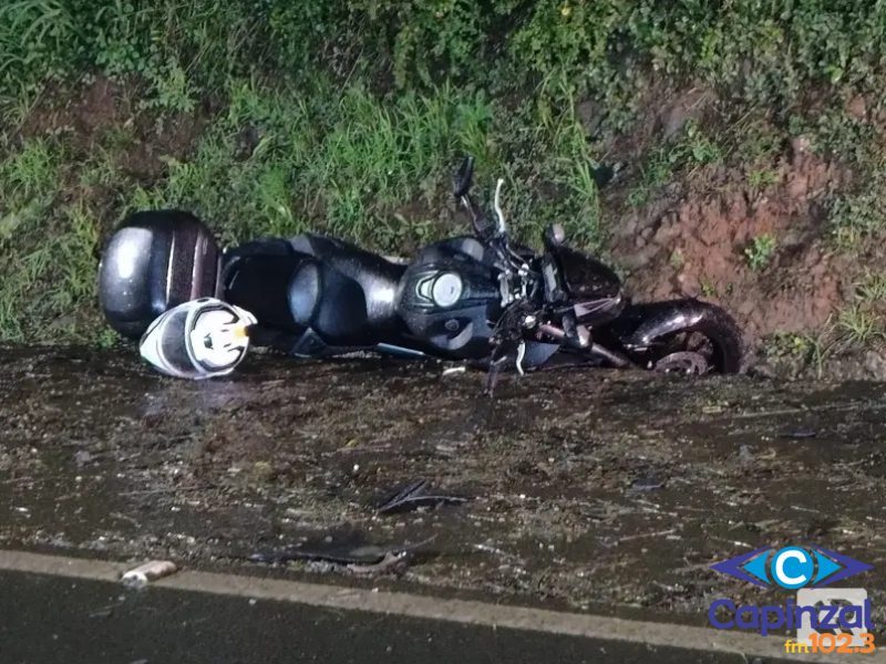 Motociclista tem perna amputada após colisão em Joaçaba