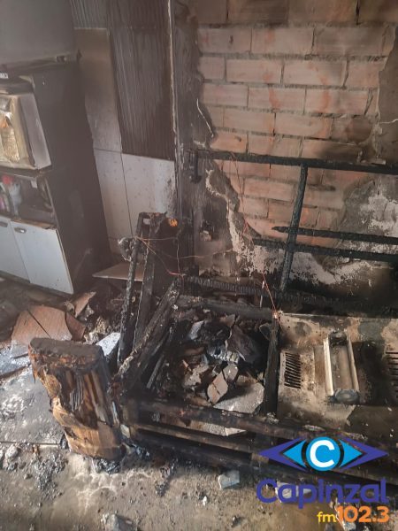 Incêndio atinge apartamento em Piratuba