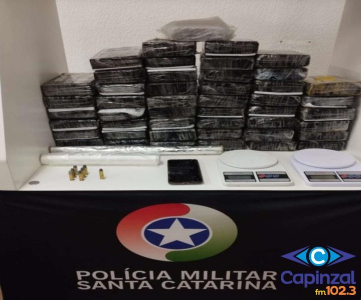 Polícia Militar apreende quase 50 quilos de cocaína em Concórdia