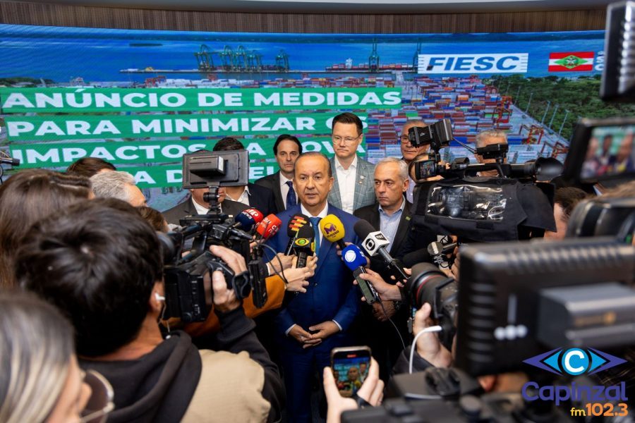 Governo de SC anuncia pacote de R$ 435 milhões para apoiar empresas afetadas pela nova tarifa dos EUA