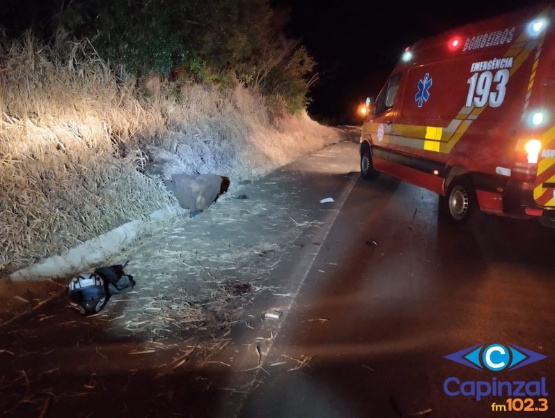 Jovem morre em acidente de motocicleta na SC-451, em Curitibanos
