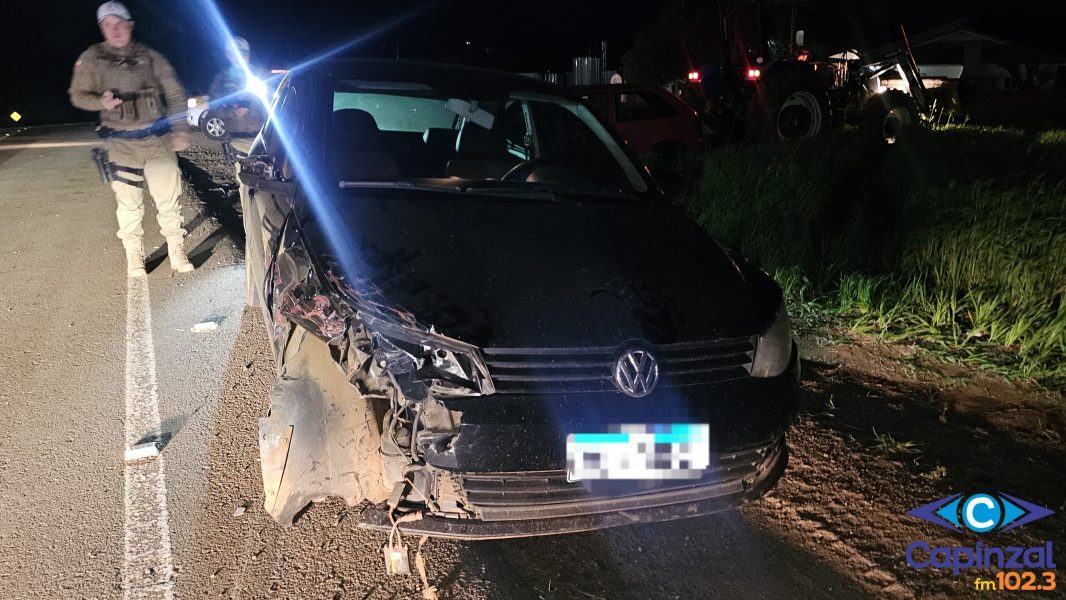 Três pessoas são socorridas após colisão entre veículos na SC-150, em Lacerdópolis