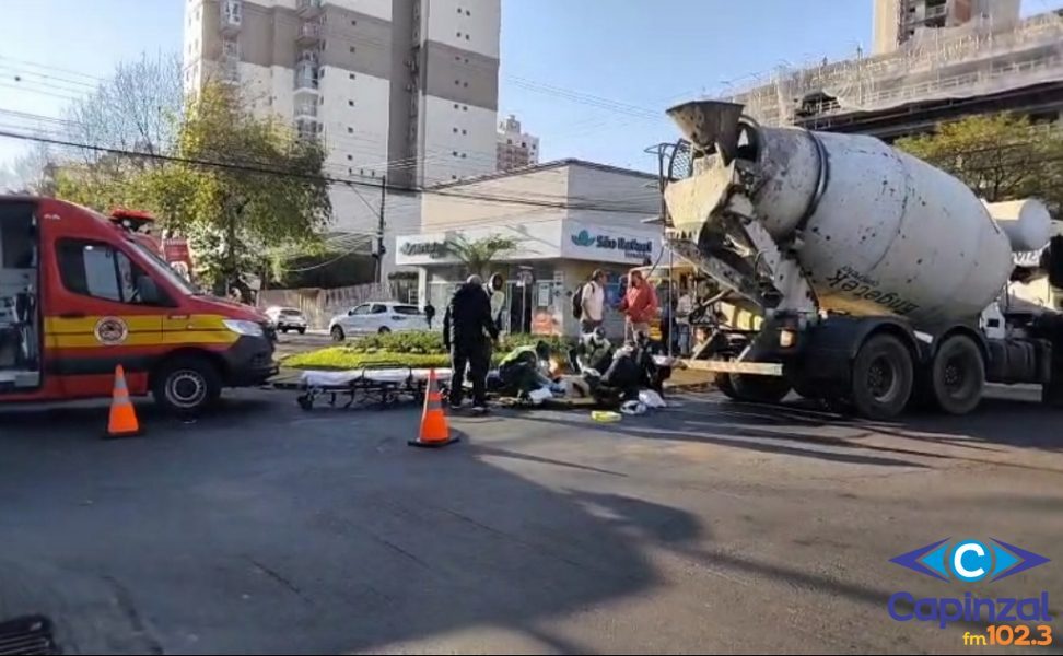Idosa tem perna amputada após atropelamento em Chapecó