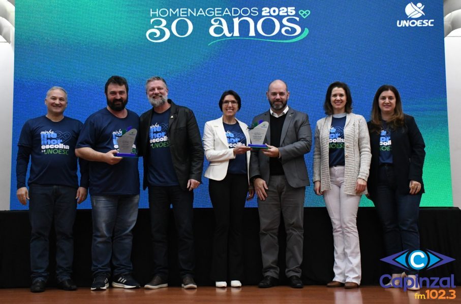 Unoesc homenageia colaboradores pelo tempo de serviço prestado