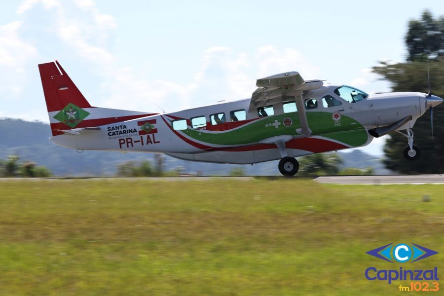 Serviço Aeromédico do SAMU em Joaçaba já garantiu mais de 200 atendimentos em 573 horas de voo