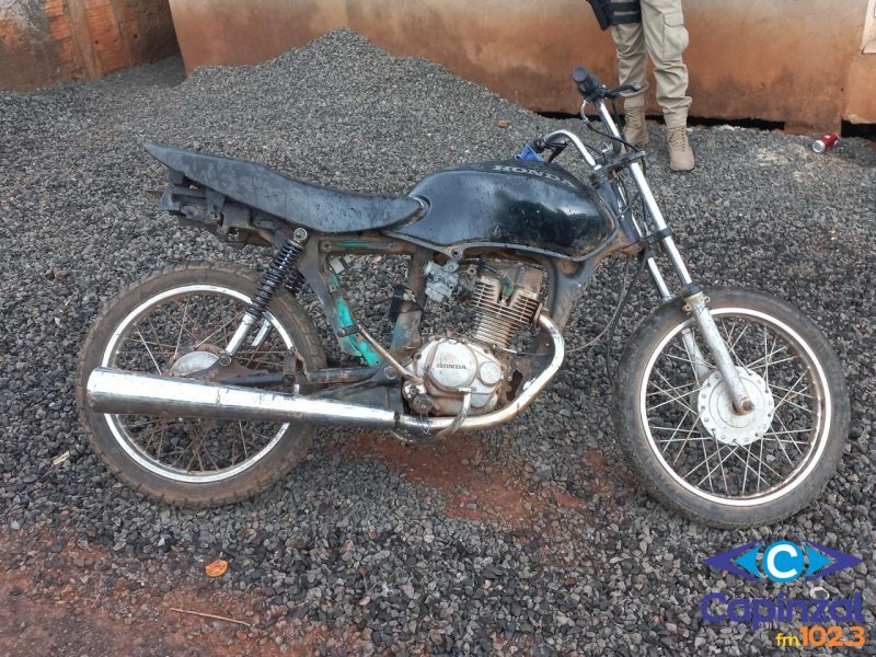 PM recupera moto após denúncia de direção perigosa em Herval d'Oeste