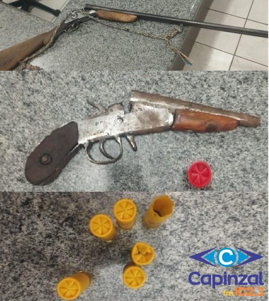Jovem é detido com espingardas após ameaçar proprietário de fazenda em Campos Novos