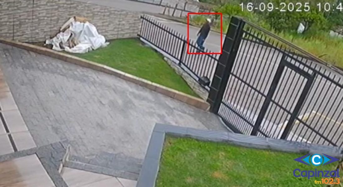 VÍDEO: Residência é invadida e celular é furtado em plena luz do dia em Capinzal