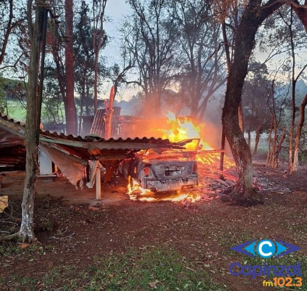Mulher é presa pela PM após provocar incêndio em Campos Novos
