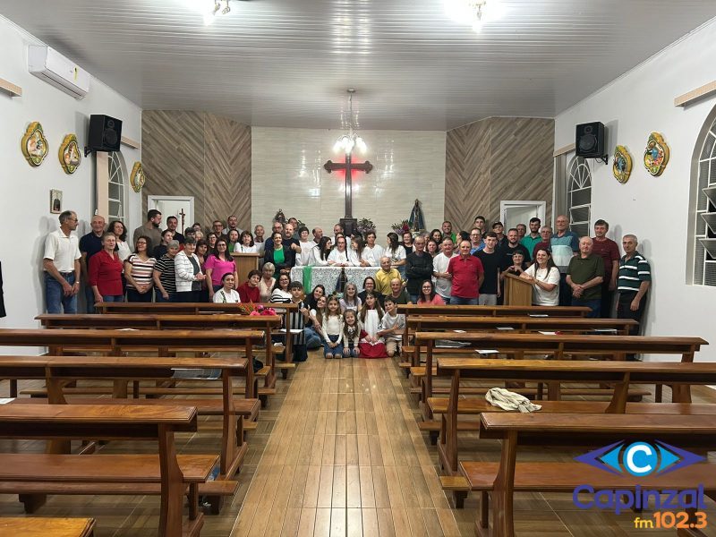 Comunidade de Linha Sul inicia tríduo em preparação à Festa de Nossa Senhora Aparecida