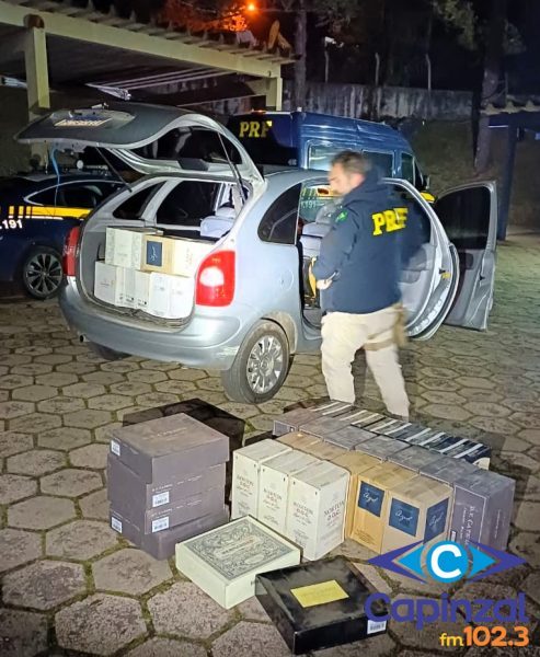PRF apreende 360 garrafas de vinho argentino na BR-282 em Chapecó