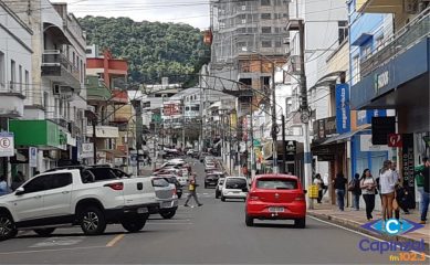 Foto: Avenida XV de Novembro, centro de Capinzal 