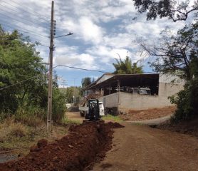 Início das obras em Ipira. Foto: Acervo CASAN