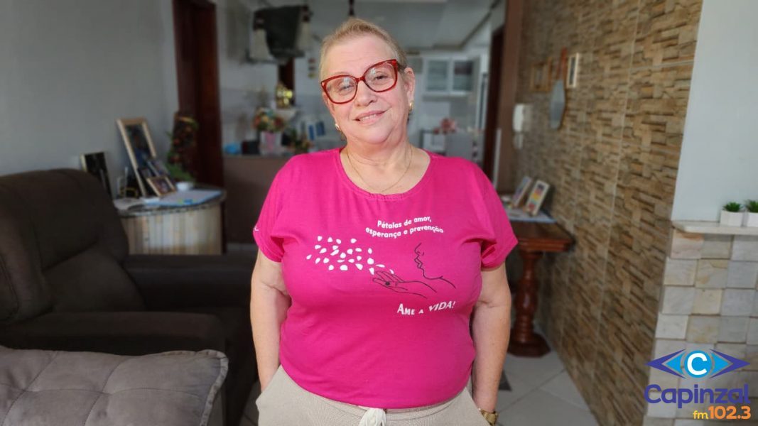OUÇA: Moradora de Capinzal compartilha luta contra o câncer de mama e destaca apoio da Rede Feminina