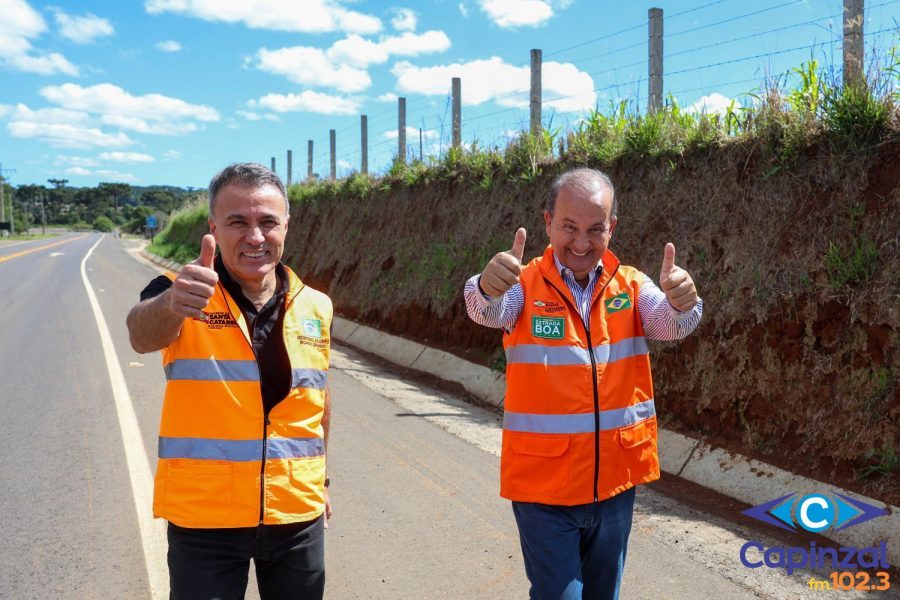 Jorginho Mello inaugura revitalização das SCs 467 e 390 entre Capinzal, Zortéa e BR-470 na próxima semana