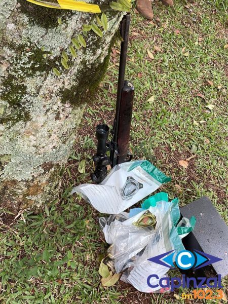 Roubo em fazenda termina com troca de tiros, veículo em açude e um criminoso morto em Campos Novos