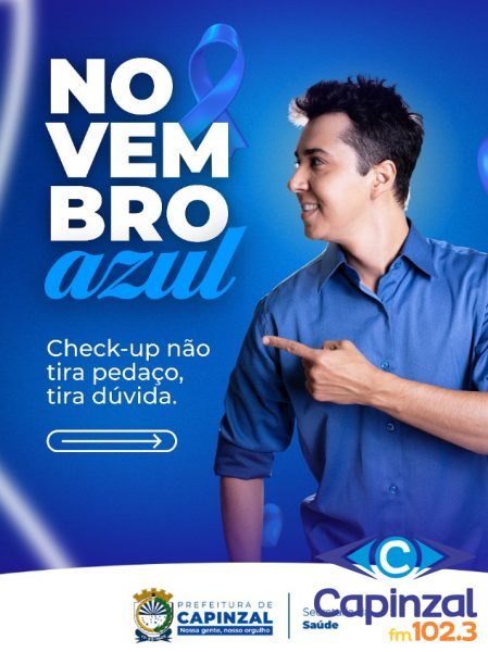Capinzal divulga programação do Novembro Azul com foco na prevenção do câncer de próstata