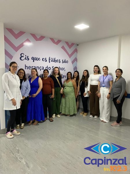 Gestantes de Ouro visitam a maternidade do Hospital Nossa Senhora das Dores
