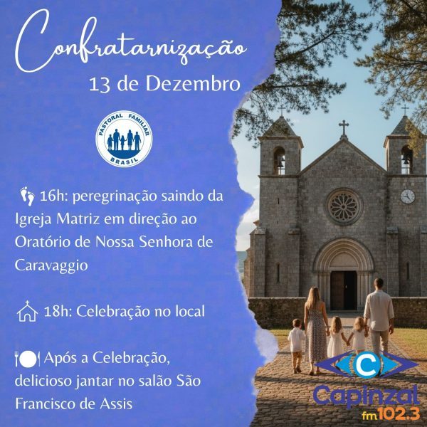 Pastoral Familiar promove peregrinação e jantar de confraternização