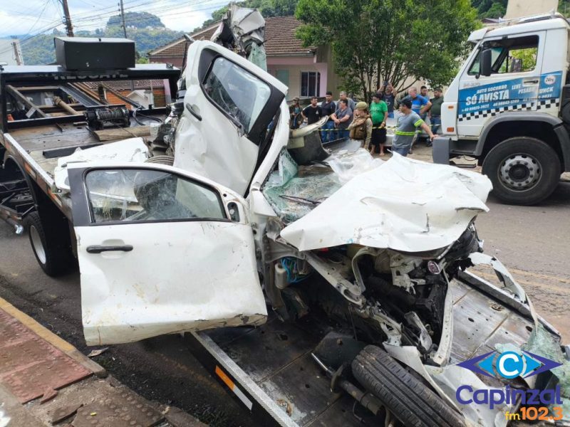 Casal de idosos que sobreviveu a acidente com caminhão de Capinzal em Herval d’Oeste está internado em estado grave na UTI