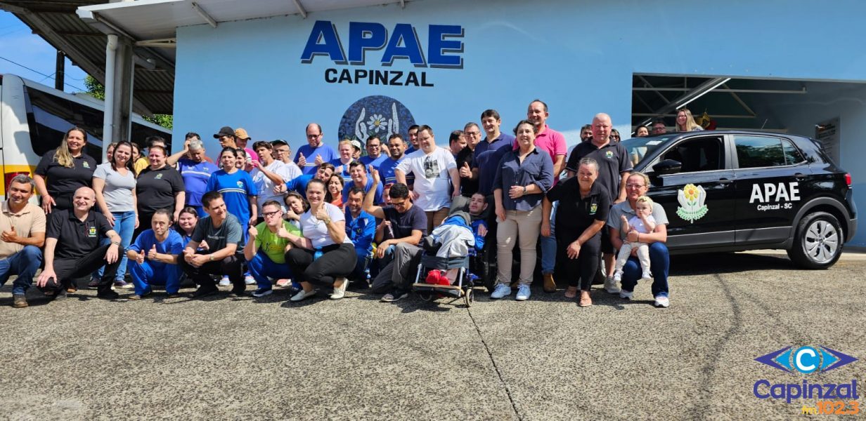 Com apoio de emendas impositivas, APAE de Capinzal recebe novo veículo e prepara melhorias na clínica