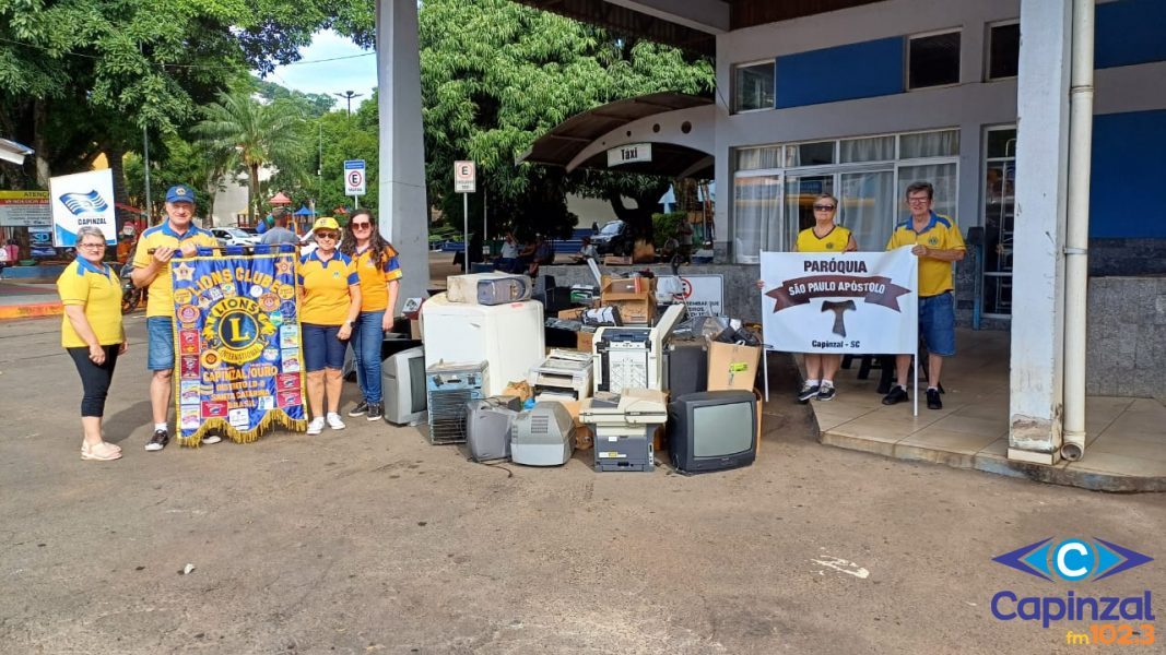 28ª Campanha de Recolhimento de Lixo Eletrônico do Lions Clube Capinzal/Ouro recolhe cerca de 3,5 toneladas