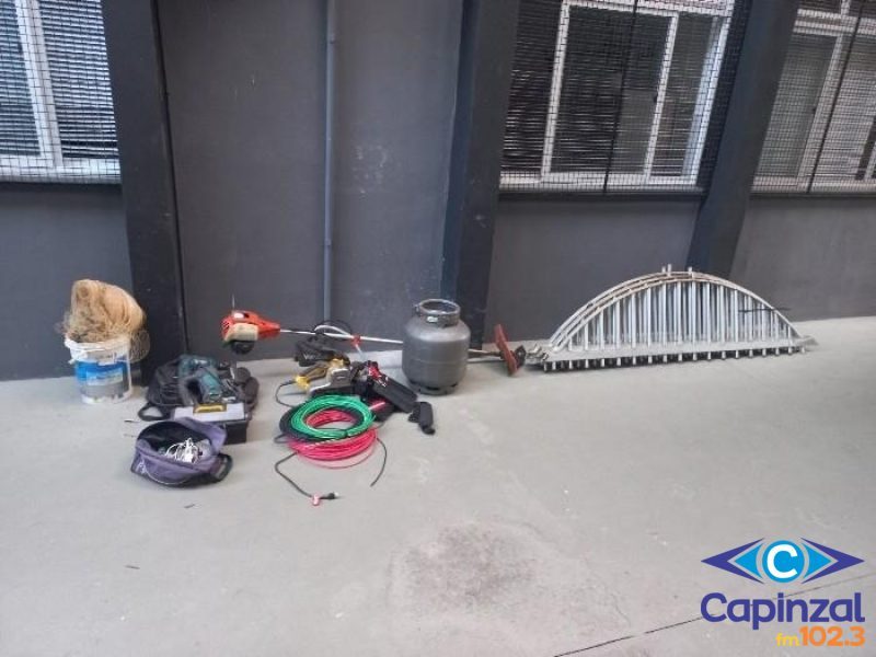 PM recupera objetos possivelmente furtados em Joaçaba