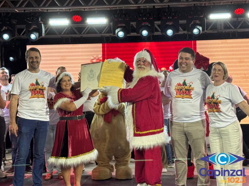 Histórias de Natal 2025: Capinzal abre programação natalina com grande público