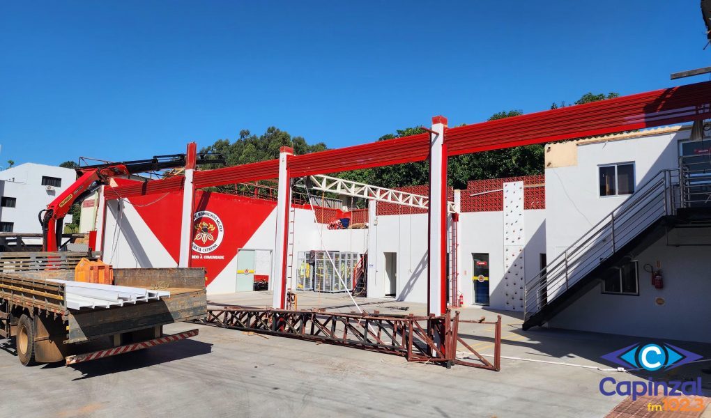 Quartel do Corpo de Bombeiros de Capinzal receberá nova cobertura