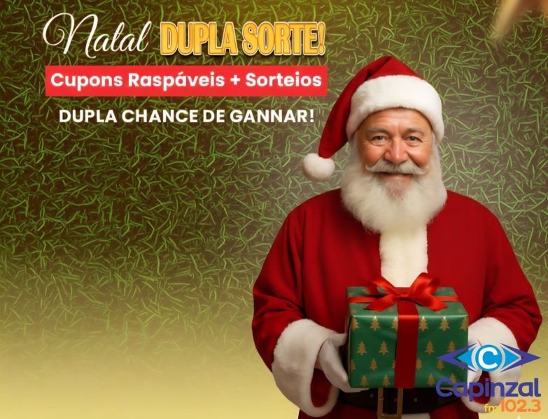 CDL Capinzal, Ouro e Lacerdópolis lança campanha “Natal Dupla Sorte 2025” com mais de R$ 150 mil em vales-compras