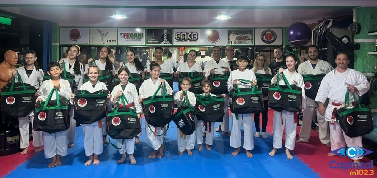 Associação Amigos do Karatê de Capinzal entrega mochilas personalizadas a atletas com apoio de emendas impositivas