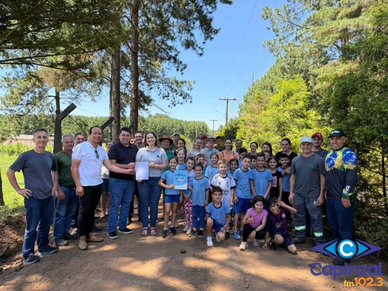 Administração de Capinzal autoriza pavimentação na comunidade de Barro Preto