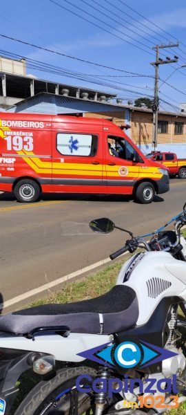 Motociclista fica ferido em colisão no Acesso Cidade Alta
