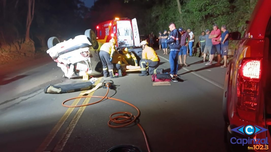 Acidente na SC-150 deixa três pessoas feridas e condutor recusa teste do bafômetro