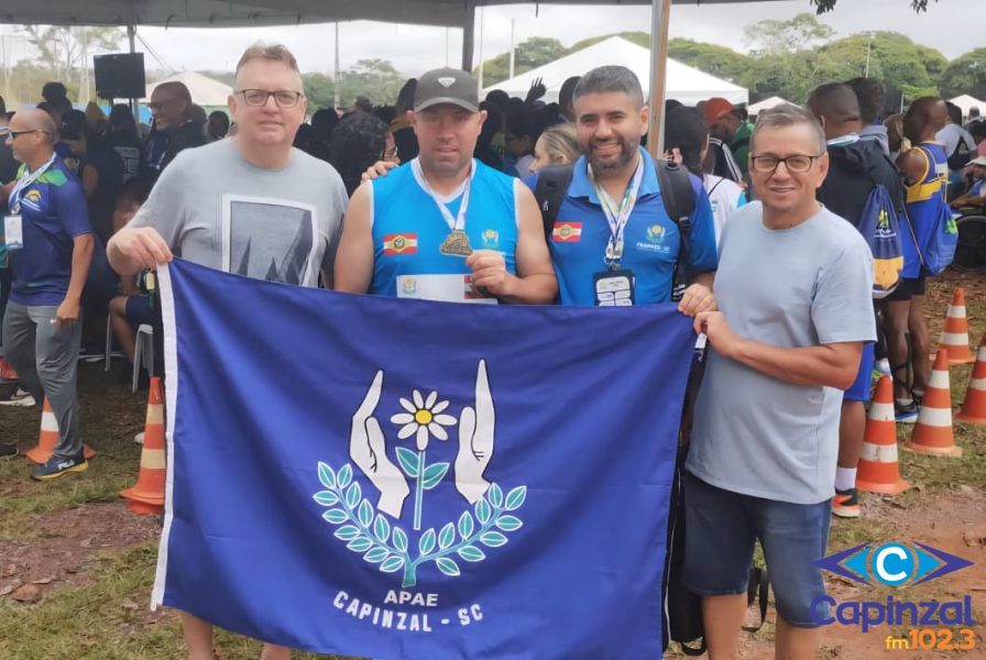 Atleta da APAE de Capinzal conquista medalha de ouro na Olimpíada Nacional em Brasília