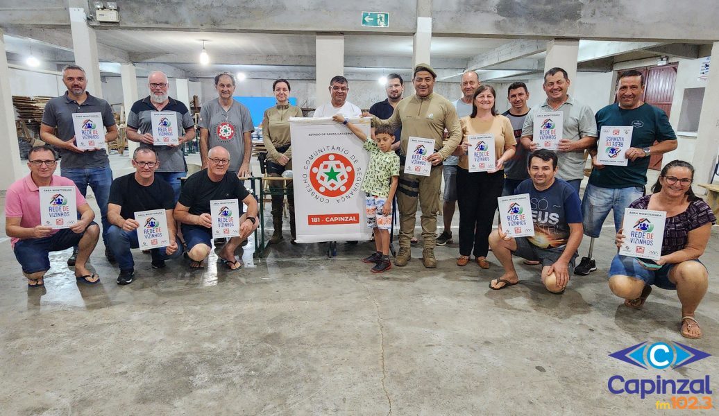 Conseg de Capinzal realiza reunião e formaliza nova Rede de Vizinhos no Loteamento Universitário