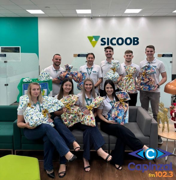 Sicoob Novos Campos de Capinzal promove ação solidária e distribui brinquedos no Abrigo Casa Lar