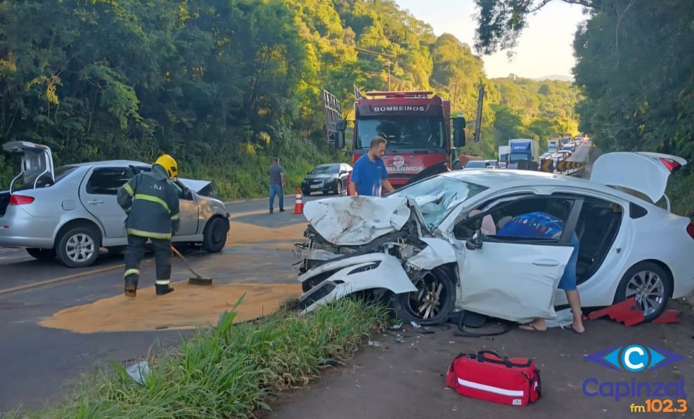 Colisão frontal deixa um morto e dois feridos na SC-135, em Tangará