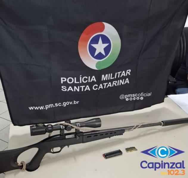PM prende homem por ameaça e apreende arma de fogo em Catanduvas