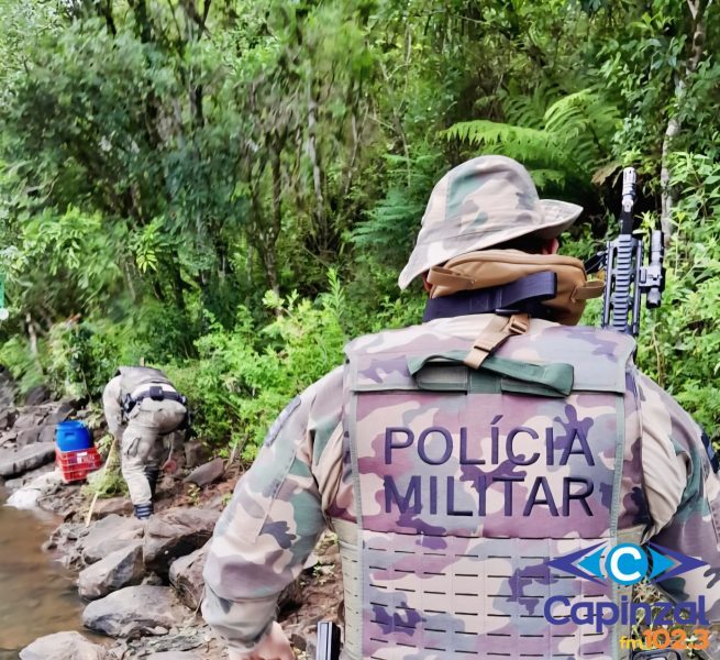 Polícia Militar Ambiental flagra pesca ilegal no Rio Canoas, em Campos Novos