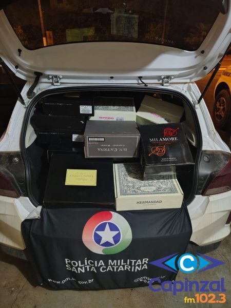 PMRv apreende carga de vinhos estrangeiros avaliada em R$ 120 mil na SC-155