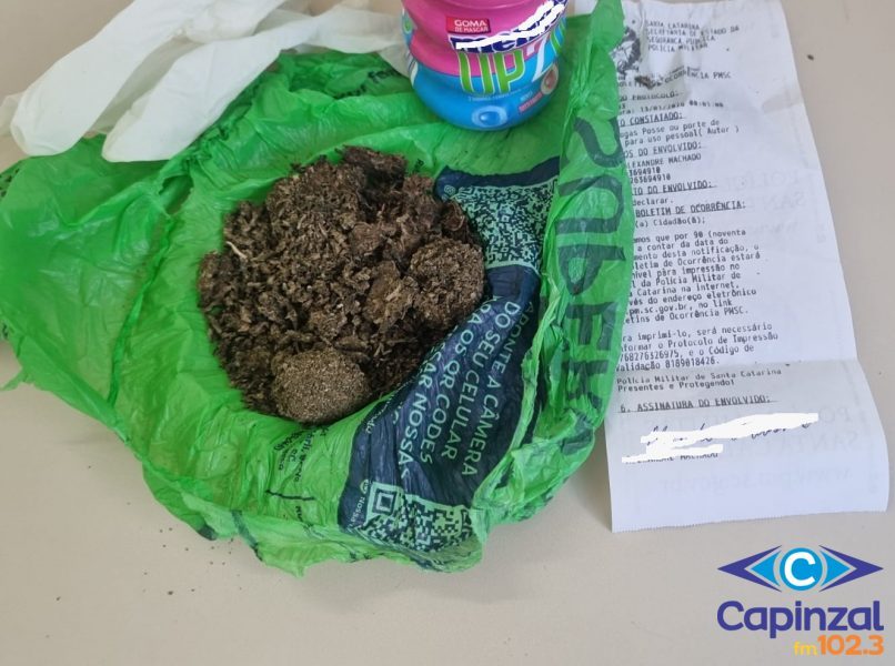 Polícia Militar registra ocorrência de posse de entorpecente em Campos Novos