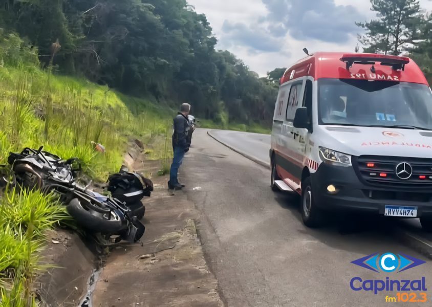 Motociclista morre após queda na BR-282, em Vargem