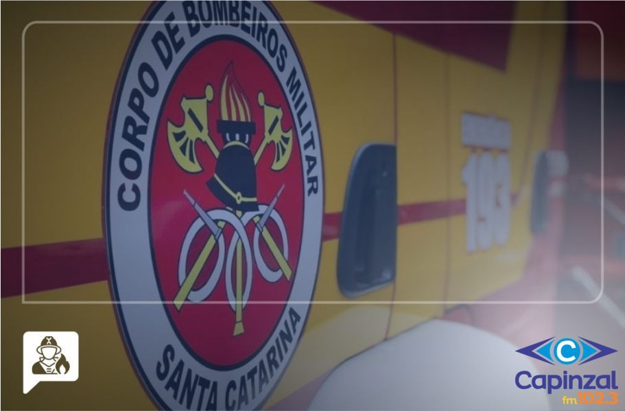 Incêndio em vegetação atinge área de obra da prefeitura em Zortéa